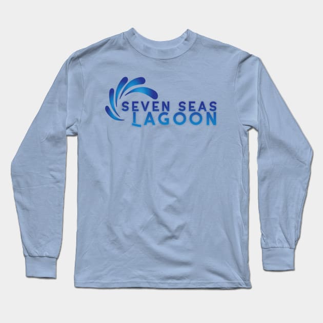 Seven Seas Lagoon Long Sleeve T-Shirt by MadAboutDisney1